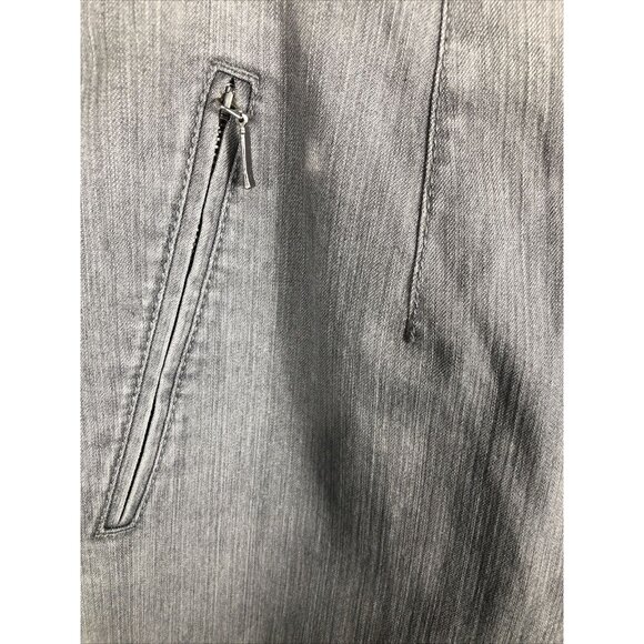 Jacky Vanilia Becky Gray Denim Trouser Pants Size 14 With Zip Pockets - Picture 10 of 16